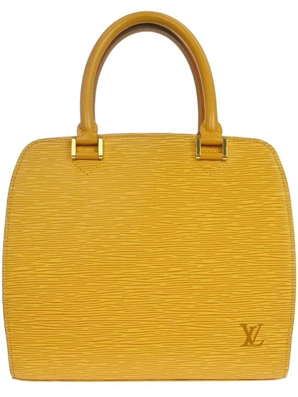 Louis Vuitton Yellow Epi Pont Neuf Handbag